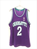  90s NBA Charlotte Hornets ۡͥå No2 Johnson å 󥯥ȥå XL 
