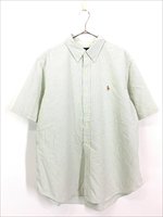 古着 90s Ralph Lauren 「CLASSIC FIT」 ポニー カラー 刺しゅう ストライプ BD シャツ XL 古着【10off】 -  古着 通販 ヴィンテージ 古着屋 Dracaena ドラセナ