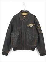 古着 90s Harley Davidson 刺しゅう & パッチ 本革 レザー ジャケット ブルゾン M 古着 - 古着 通販 ヴィンテージ 古着屋  Dracaena ドラセナ