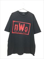 古着 90s nWo New World Order 両面 ロゴ プロレス 格闘技 Tシャツ XL - 古着 通販 ヴィンテージ 古着屋  Dracaena ドラセナ