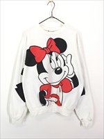 レディース 古着 90s USA製 Disney ミニーちゃん BIG 両面 プリント