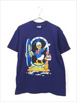 古着 90s USA製 Disney ドナルド ダック BIG プリント Tシャツ