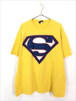 古着 00s USA製 SUPER MAN スーパーマン 「S」 マーク Tシャツ