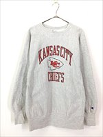 古着 90s USA製 Champion Reverse Weave NFL Kansas City Chiefs チーフス リバース スウェット XL  古着 - 古着 通販 ヴィンテージ 古着屋 Dracaena ドラセナ