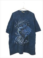 古着 90-00s THE MOUNTAIN ドラゴン スカル グラフィック タイダイ Tシャツ XL 古着【10off】 - 古着 通販  ヴィンテージ 古着屋 Dracaena ドラセナ