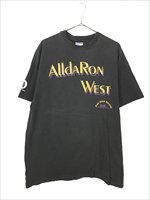 古着 90s USA製 AlldARON WEST レコード レーベル ミュージック Tシャツ XL 古着 - 古着 通販 ヴィンテージ 古着屋  Dracaena ドラセナ