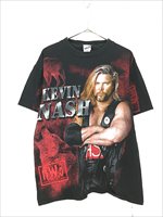 古着 90s nWo 「Kevin Nash」 ウルフ プロレス 格闘技 Tシャツ L