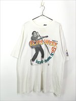 古着 90s Elvis Presley 「Elvis Week 97」 ロック ロカビリー Tシャツ XXL位 古着【10off】 - 古着 通販  ヴィンテージ 古着屋 Dracaena ドラセナ