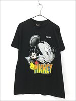 古着 80s USA製 Disney ミッキー 「Florida」 BIG フェイス Tシャツ 