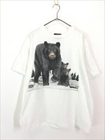 古着 80-90s USA製 WoolRich クマ 親子 アニマル Tシャツ XL 古着 - 古着 通販 ヴィンテージ 古着屋 Dracaena  ドラセナ