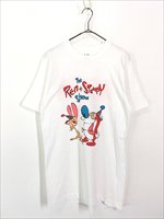 古着 90s USA製 MTV Ren&Stimpy レンとスティンピー TV アニメ キャラクター Tシャツ M 古着 - 古着 通販 ヴィンテージ  古着屋 Dracaena ドラセナ