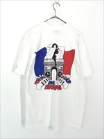 古着 90s Hard Rock Cafe 「PARIS」 トリコロール 凱旋門 アート