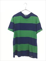 古着 Polo Ralph Lauren 紺×緑 ボーダー Tシャツ L 古着 - 古着 通販 