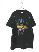 古着 90s USA製 UNIVERSAL STUDIOS テーマパーク 宇宙 発泡 プリント Tシャツ L 古着 - 古着 通販 ヴィンテージ  古着屋 Dracaena ドラセナ