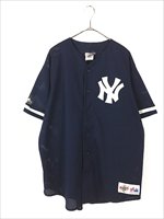 古着 90s USA製 MLB NY Yankees ヤンキース メッシュ ベースボール 