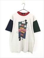 古着 90s Disney Mickey Mouse 反転 ミッキー クレイジー