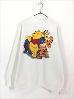 古着 90s USA製 Disney Pooh クマのプーさん ティガー イーヨ