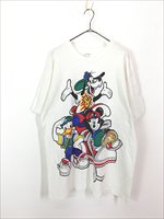 古着 90s Disney ミッキー グーフィー ドナルド ストリート スニーカー キャラクター Tシャツ L位 古着 - 古着 通販 ヴィンテージ  古着屋 Dracaena ドラセナ