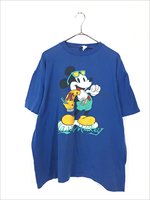 古着 90s USA製 Disney Classic Mickey ミッキー BIG プリント 