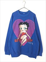 古着 90s USA製 BETTY BOOP ベティー ブープ 両面 スウェット