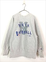 古着 90s USA製 Champion Reverse Weave MLB New York Mets 