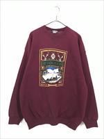 古着 90s USA製 WoolRich 雪山 ソリ アウトドア 前V セットイン 