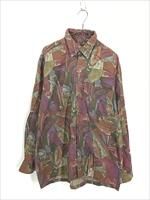 古着 90s Canada製 i.Miller フラワー 抽象画 アート 総柄