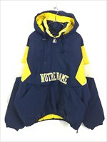 古着 Notre Dame Fighting Irish カレッジ アメフト ハーフジップ ...