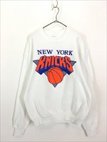 古着 90s USA製 NBA New York Knicks ニックス スウェット 