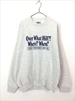 古着 90s USA製 Studio 4 East 「Over What Hill?」 スウェット 