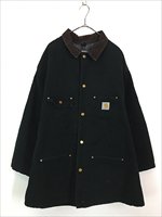 古着 90s Carhartt 裏地 ブランケット ブラック ダック ミシガンチョア カバーオール ジャケット 3XL位 古着 - 古着 通販  ヴィンテージ 古着屋 Dracaena ドラセナ