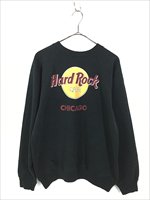 古着 80s Hard Rock Cafe 「CHICAGO」 ハードロック スウェット トレーナー XL位 古着 - 古着 通販 ヴィンテージ  古着屋 Dracaena ドラセナ