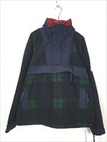 古着 90s TOMMY HILFIGER ブラックウォッチ チェック 2way フリース