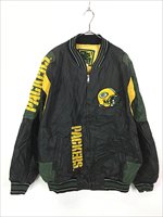 古着 90s NFL Green Bay Packers パッカーズ 本革 オールレザー スタジャン ジャケット L 古着 - 古着 通販  ヴィンテージ 古着屋 Dracaena ドラセナ