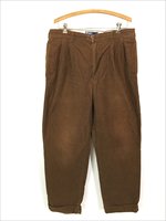 古着 Polo Ralph Lauren 「HAMMOND PANTS」 細畝 コーデュロイ タック パンツ テーパード ベージュ W36 L30  古着 - 古着 通販 ヴィンテージ 古着屋 Dracaena ドラセナ