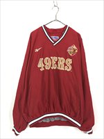 古着 90s NFL San Francisco 49ers フォーティナイナーズ PUコーティング プルオーバー ジャケット XL 古着 - 古着  通販 ヴィンテージ 古着屋 Dracaena ドラセナ