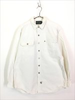 古着 90s POLO COUNTRY Ralph Lauren ポロカン ホワイト デニム ワーク