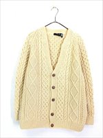  70-80s Ireland Abbey knitwear  եå㡼ޥ   ϥ ˥å ǥ XL