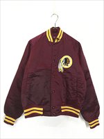 古着 90s USA製 NFL Washington Redskins レッドスキンズ 光沢 サテン