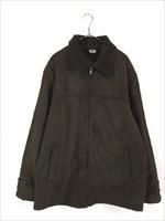 古着 90s Pierre Cardin フェイクムートン ボア カー コート