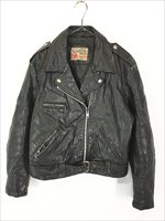 レディース 古着 70s Sears The LeatheR Shop 本革 レザー ダブル 