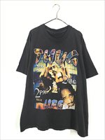 古着 90s TUPAC 2pac 「THUG LIFE」 フォト ヒップホップ ラップ ブートレグ Tシャツ XXL位 - 古着 通販 ヴィンテージ  古着屋 Dracaena ドラセナ