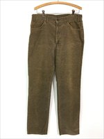 古着 70s Levi's 519-1529 ブランクタブ コーデュロイ パンツ コーズ スリム レアカラー オリーブブラウン!! W35 L33 -  古着 通販 ヴィンテージ 古着屋 Dracaena ドラセナ