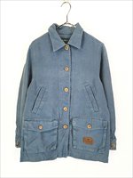 レディース 古着 90s LAUREN RALPH LAUREN 100% リネン キャンバス カバーオール ジャケット S 古着 - 古着 通販  ヴィンテージ 古着屋 Dracaena ドラセナ