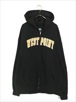 古着 WEST WEAR ウエストウェア 半袖ジップスウェット XXL