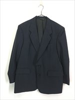 古着 80s USA製 Christian Dior ダーク ストライプ ウール テーラード ジャケット 42S - 古着 通販 ヴィンテージ 古着屋  Dracaena ドラセナ