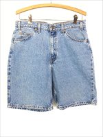 古着 90s Levi's 550 「00 レングス」 ブルー デニム ショーツ 