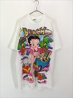 レディース 古着 90s BETTY BOOP ベティ ブープ ビーチ 両面