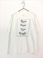 古着 90s USA製 Bloomingdale's デパート ロゴ メッセージ Tシャツ L 