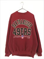 古着 90s USA製 NFL San Francisco 49ers フォーティナイナーズ スウェット トレーナー L 古着 - 古着 通販  ヴィンテージ 古着屋 Dracaena ドラセナ